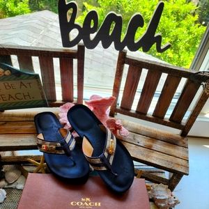 Womens Coach Flip Flops